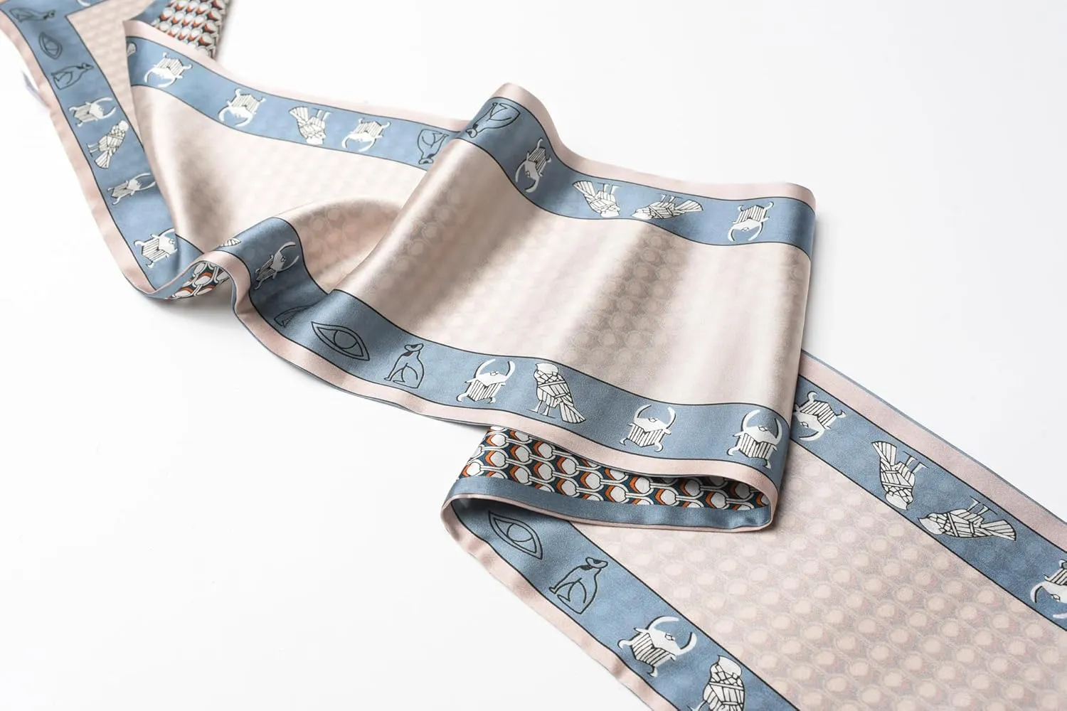 100% Mulberry Silk Scarf - Unisex Skin-Friendly Accessory for All Seasons (59"x7") With Gift Packed