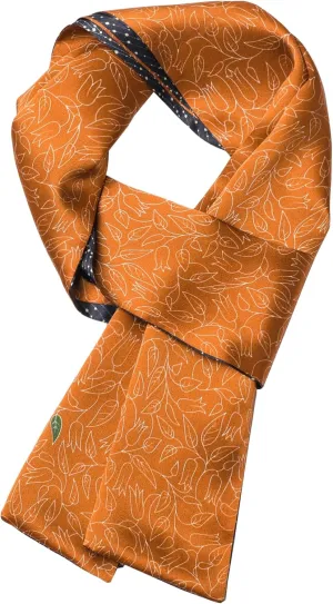 100% Mulberry Silk Scarf - Unisex Skin-Friendly Accessory for All Seasons (59"x7") With Gift Packed