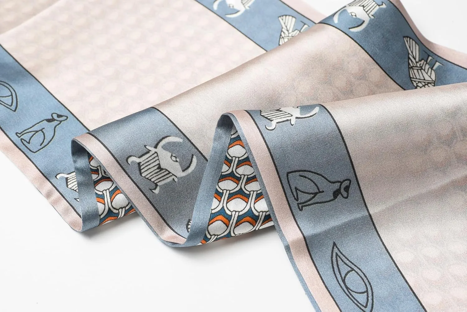 100% Mulberry Silk Scarf - Unisex Skin-Friendly Accessory for All Seasons (59"x7") With Gift Packed