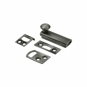 2 Inch Solid Brass Surface Bolt (Antique Nickel Finish)