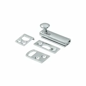 2 Inch Solid Brass Surface Bolt (Polished Chrome Finish)