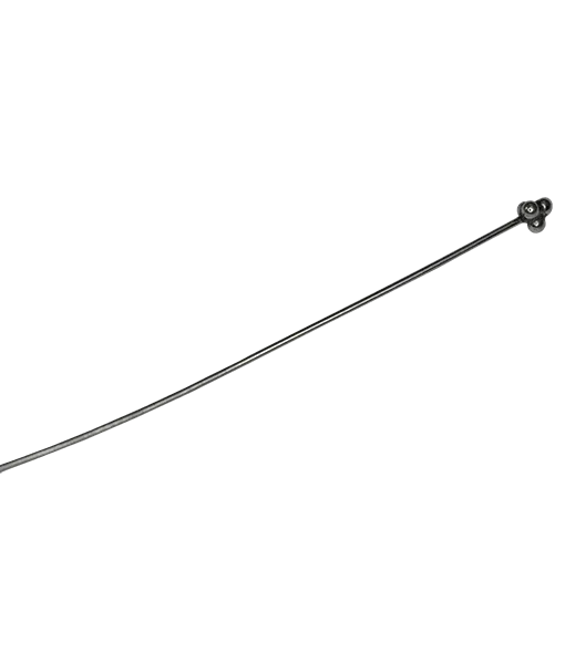 92.5 Sterling Silver 60mm Headpin with Flower OXIDIZED FINISH