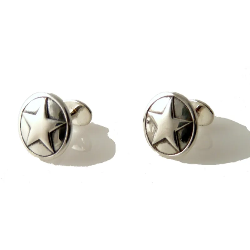 .925 STERLING SILVER TEXAS STAR CUFFLINKS | NEW ORLEANS CUFFLINKS