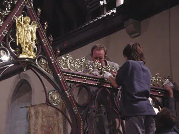 A VICTORIAN GOTHIC NAVE SCREEN