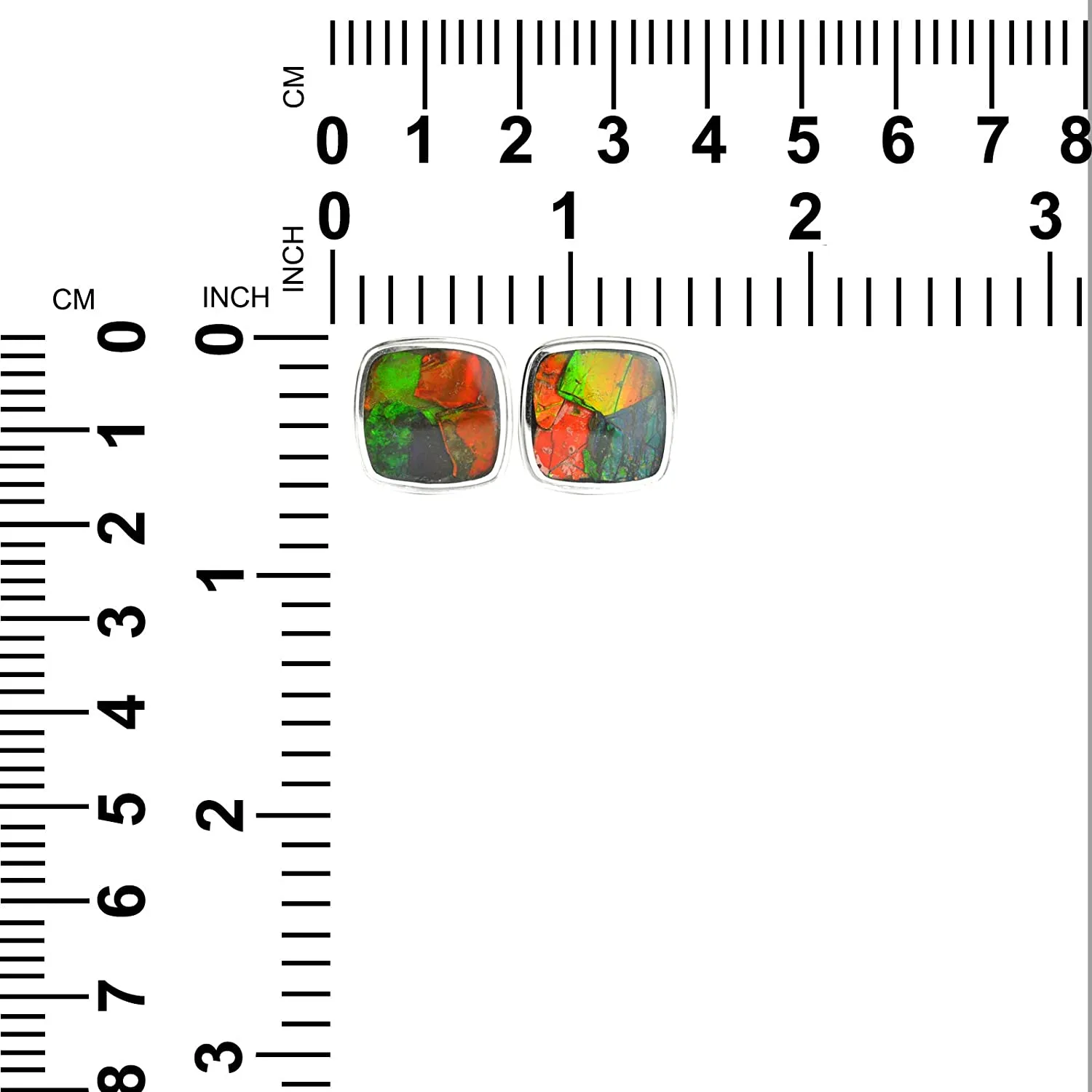 Ammolite Classic Sterling Silver Cufflinks