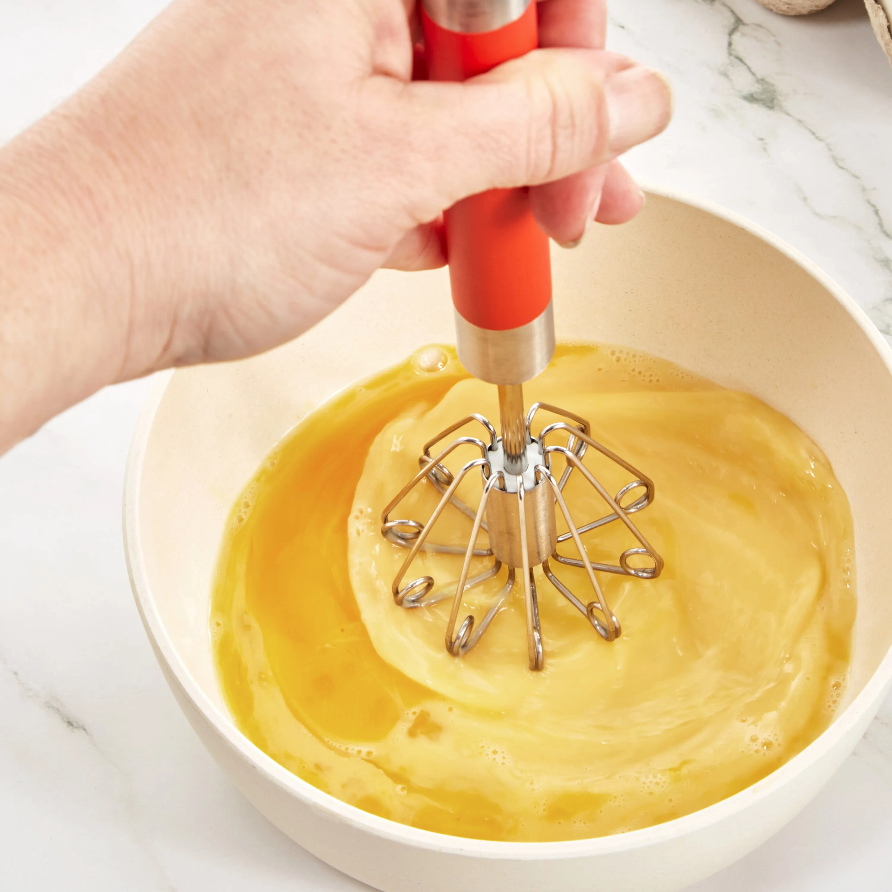 BergHOFF Essentials 18/10 Stainless Steel 14" Miracle Whisk, Red