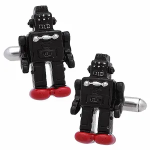 Black Robot Cufflinks