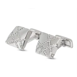 Boodles Diamond Square Cufflinks