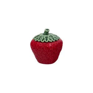 Bordallo Pinheiro Strawberries Tureen Red 450ml