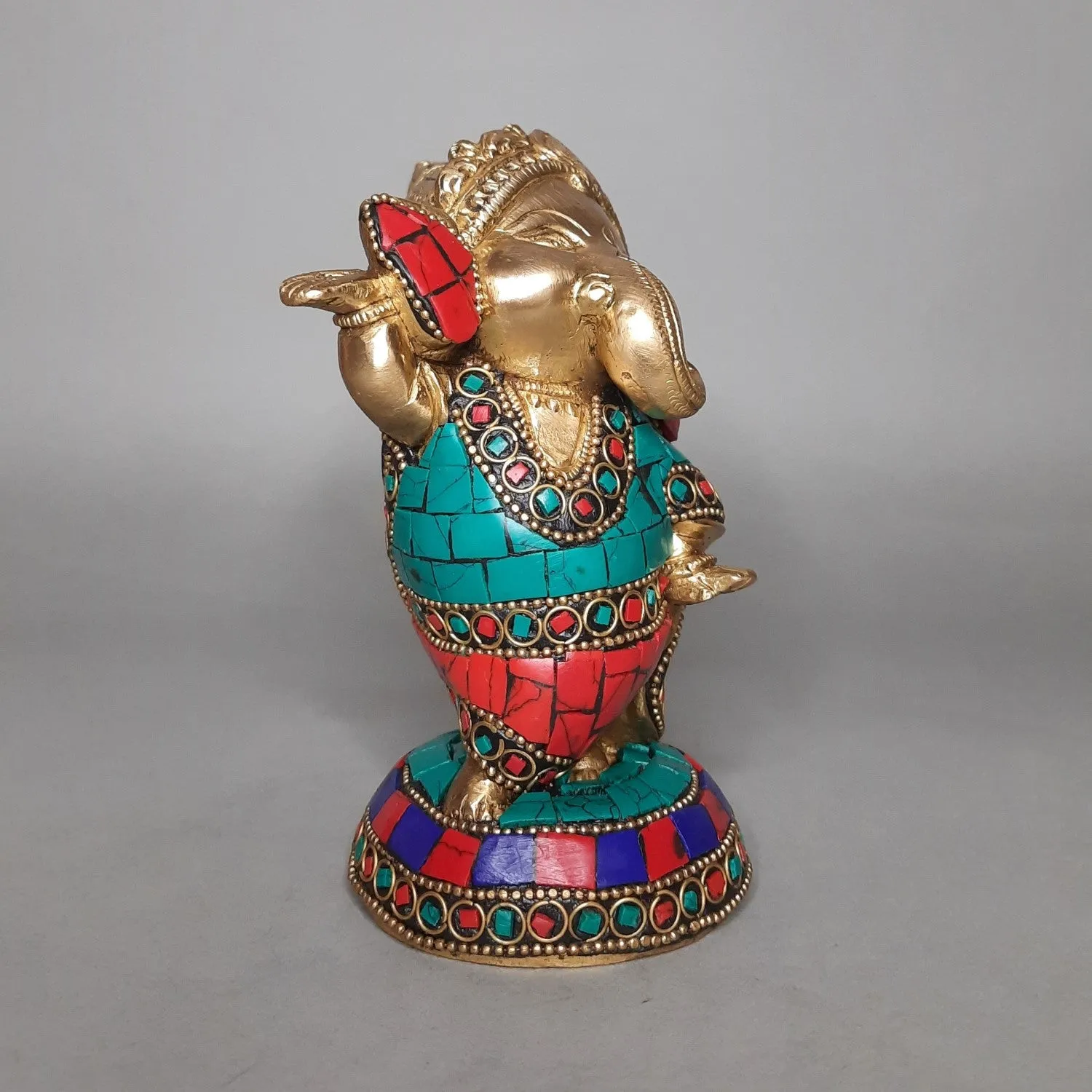 Brass Baby Dancing Ganesha 5 in