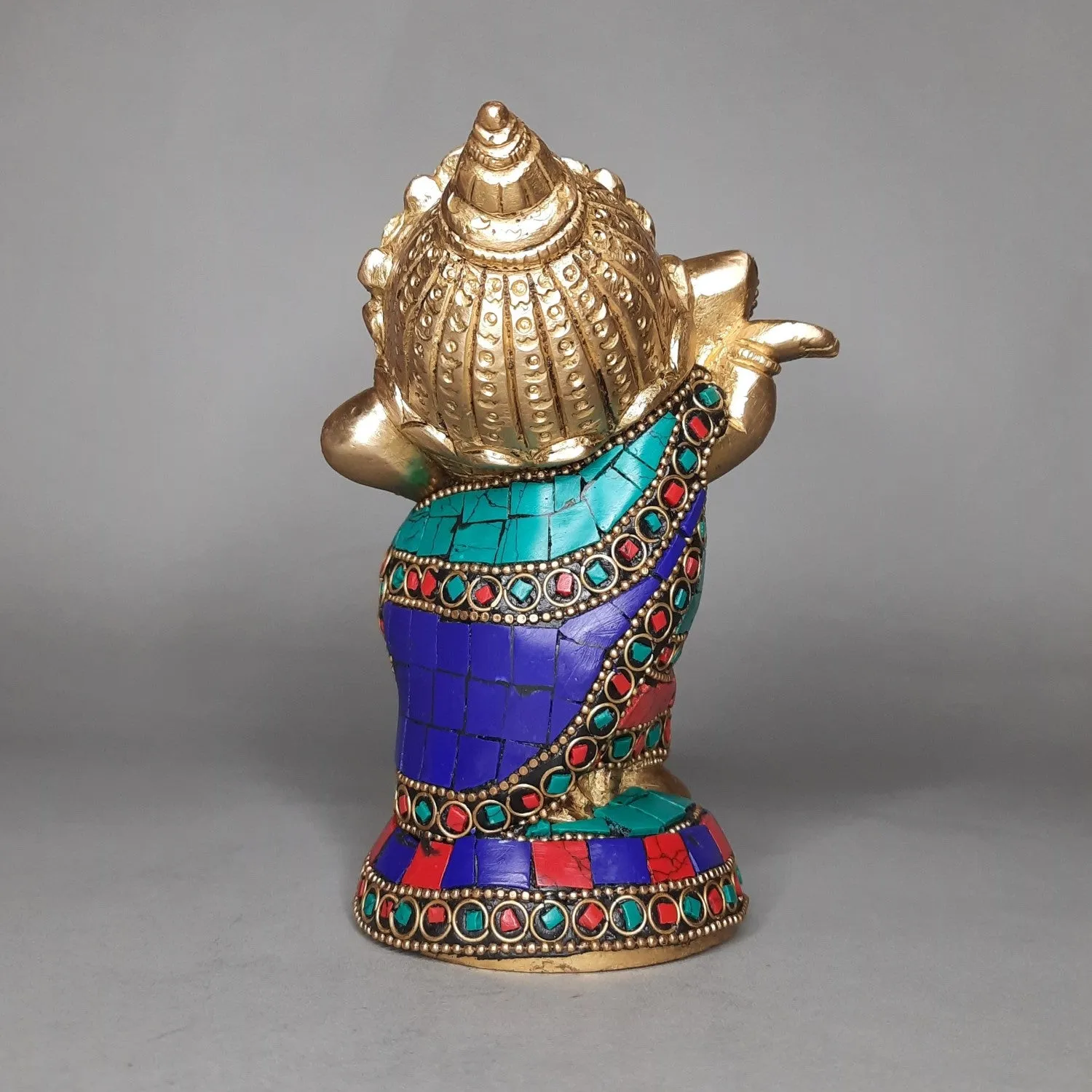 Brass Baby Dancing Ganesha 5 in