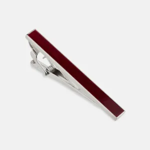 Burgundy Patterned Tie Bar