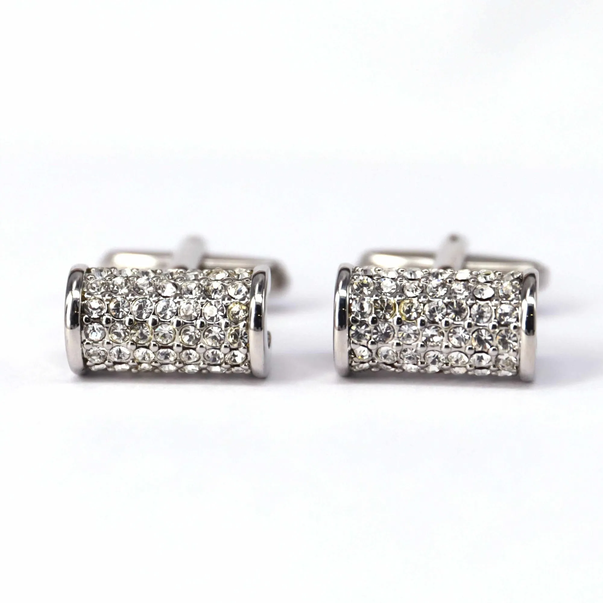 Clear Crystals Cufflinks (Online Exclusive)