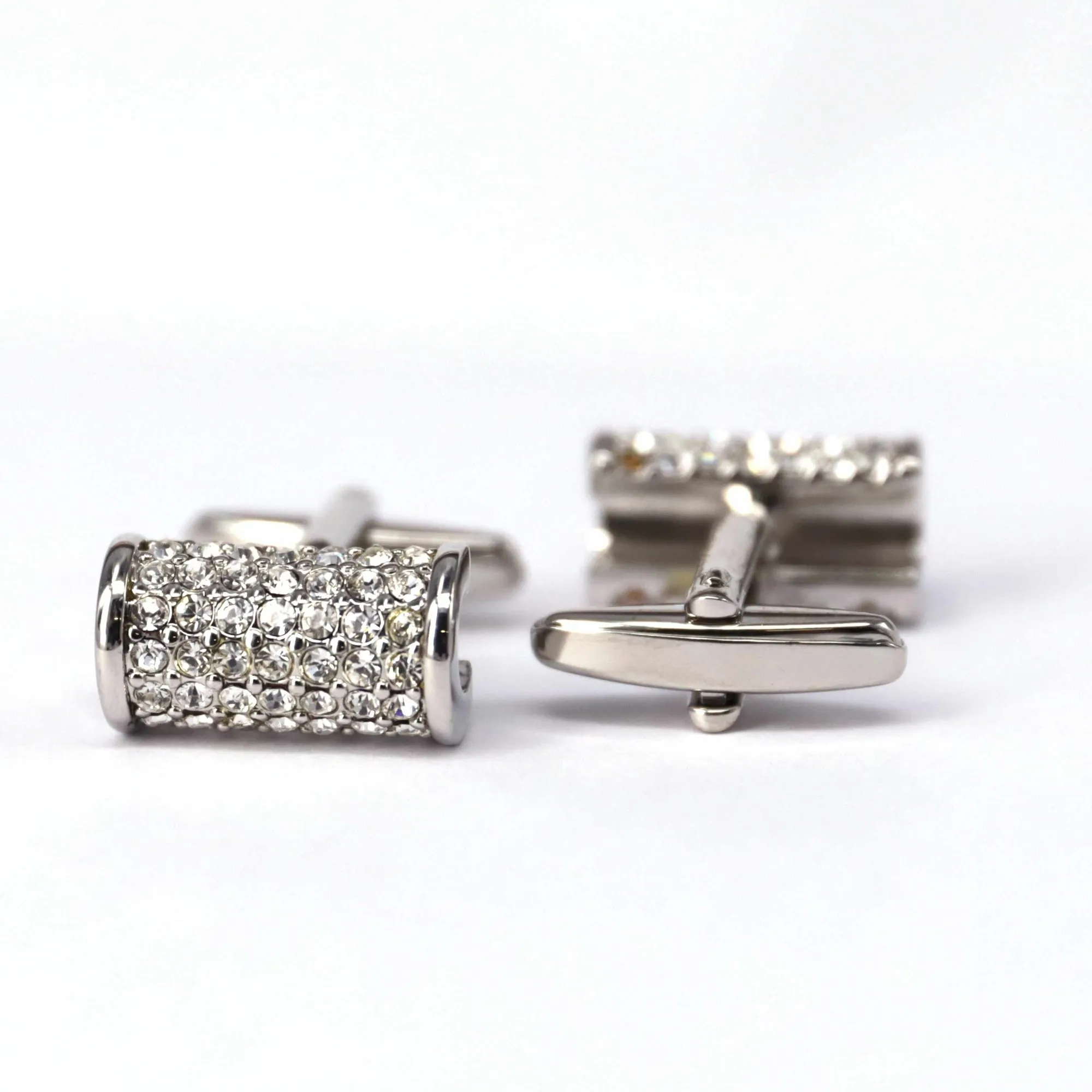 Clear Crystals Cufflinks (Online Exclusive)
