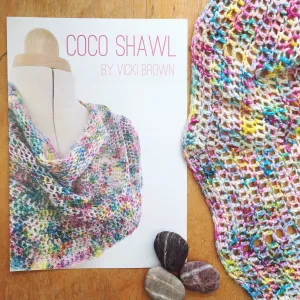Crochet Pattern - Coco Shawl - PRINT copy
