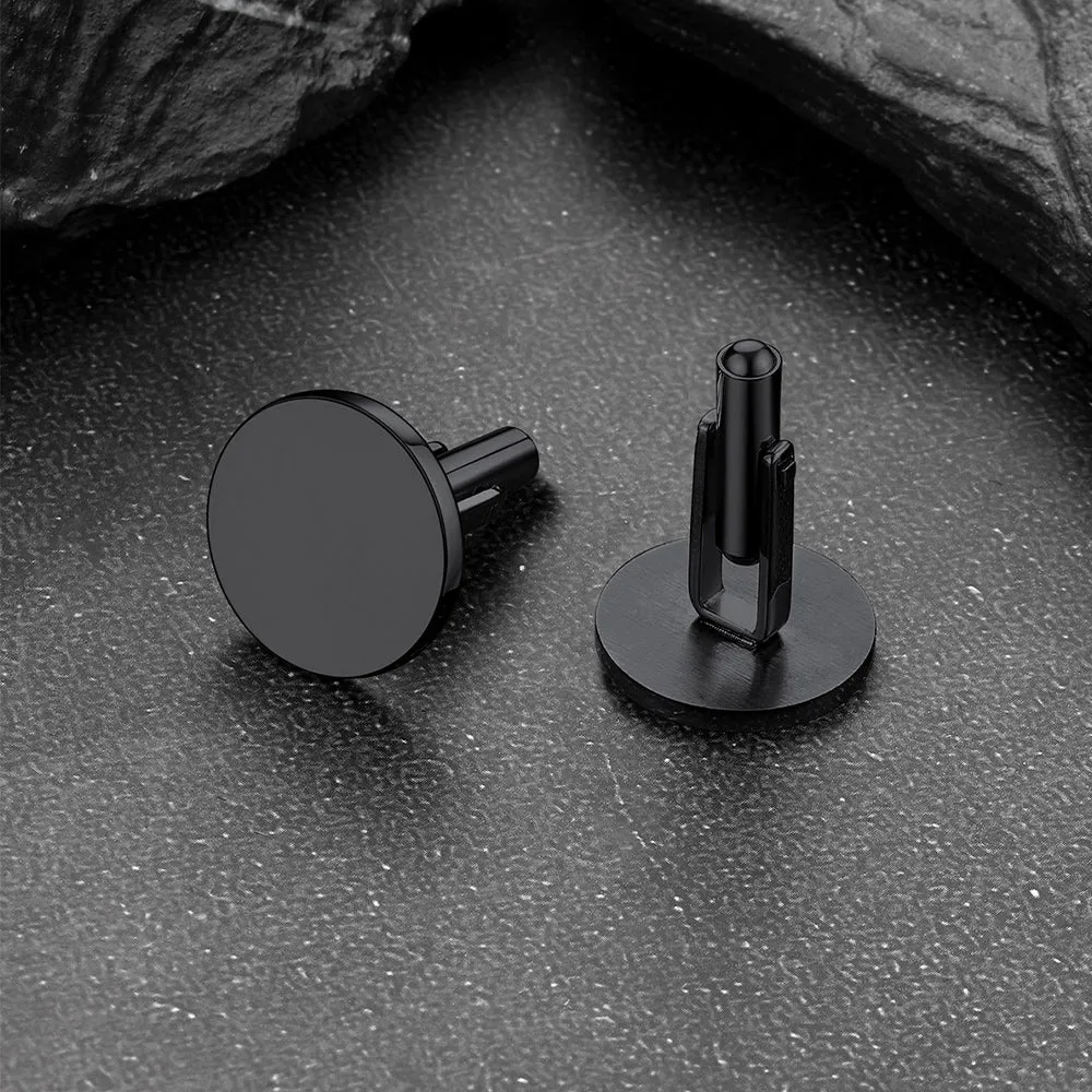 Custom Engraved Round Cufflinks for Men