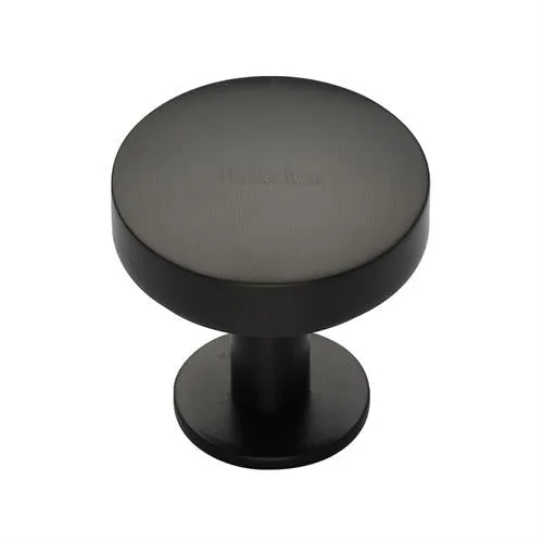Domed Disc Cabinet Knob with Rose
