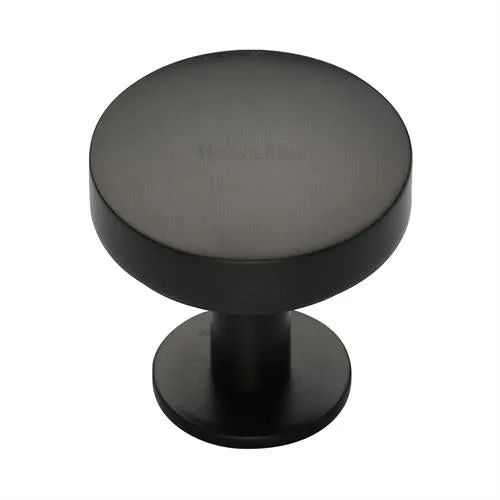 Domed Disc Cabinet Knob with Rose