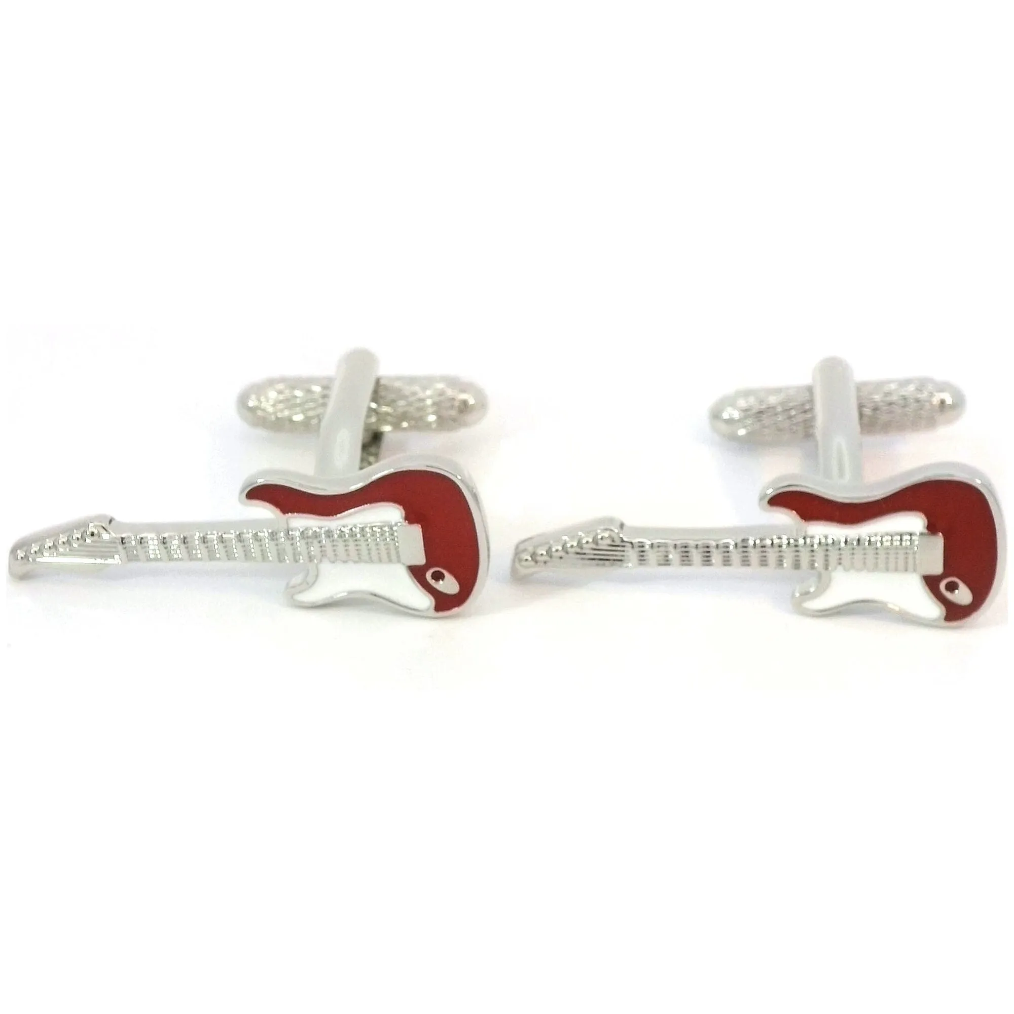 Electric Guitar Red Cufflinks