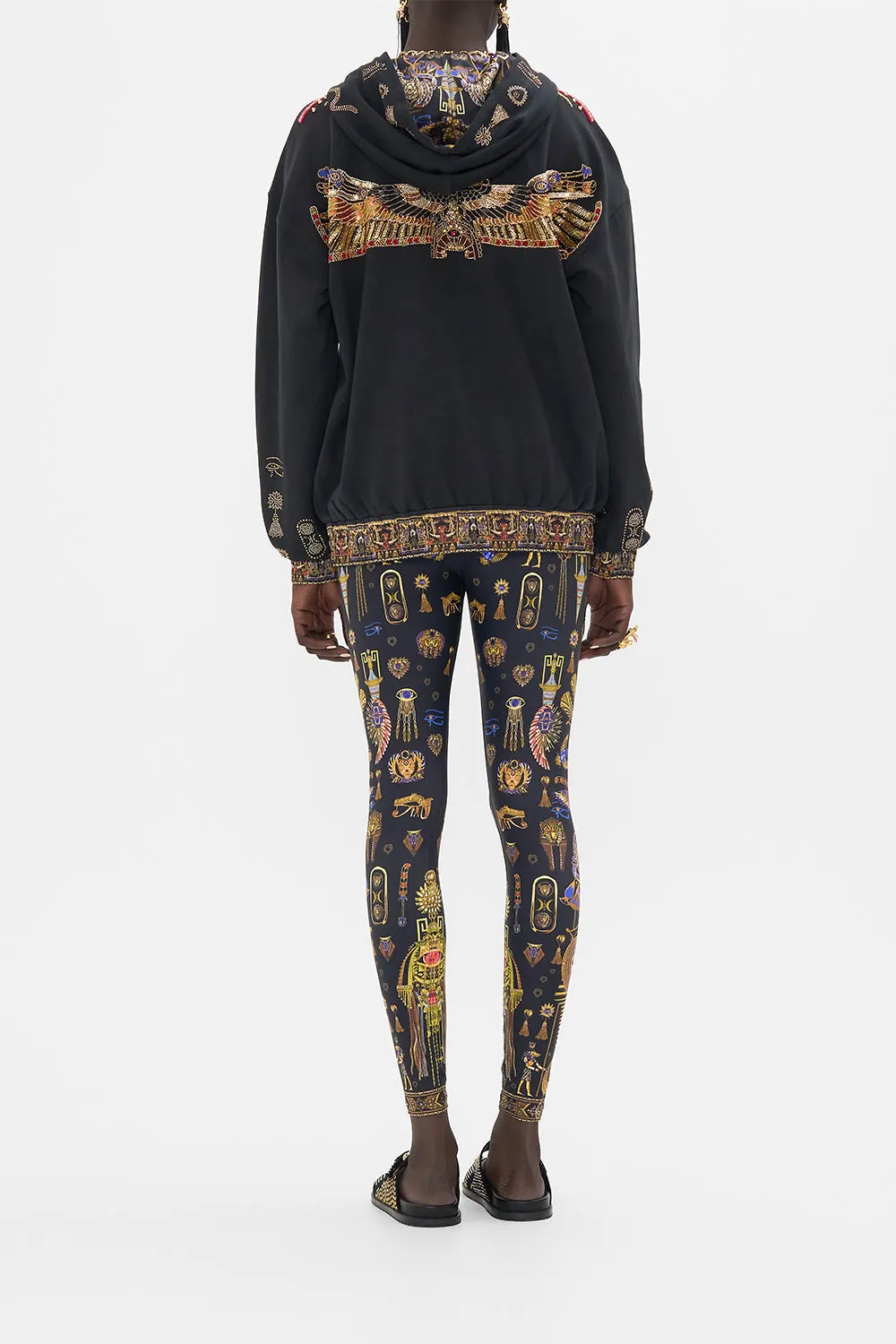 EMBROIDERED HOODIE WITH SIDE POCKETS CARTOUCHE KINGDOM