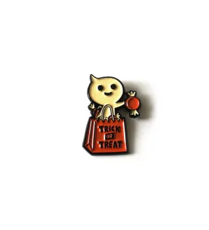 Enamel Pin: Treat Bag Ghost (RESTOCKED!)
