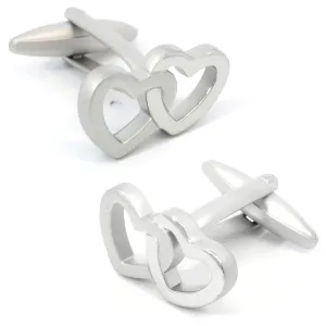 Entwined Love Hearts Cufflinks