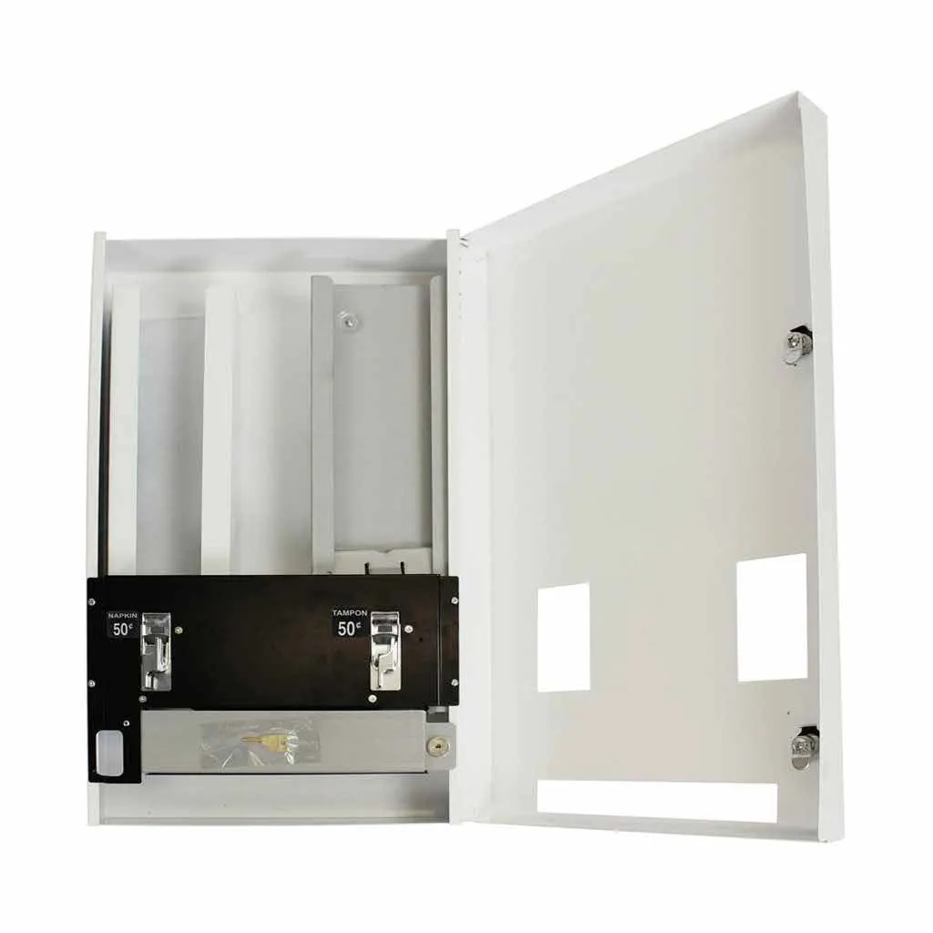Feminine Product Dispenser - Globe Feminine Product Dispenser w/ Push Button for Pads & Tampons, 6181 / 6183