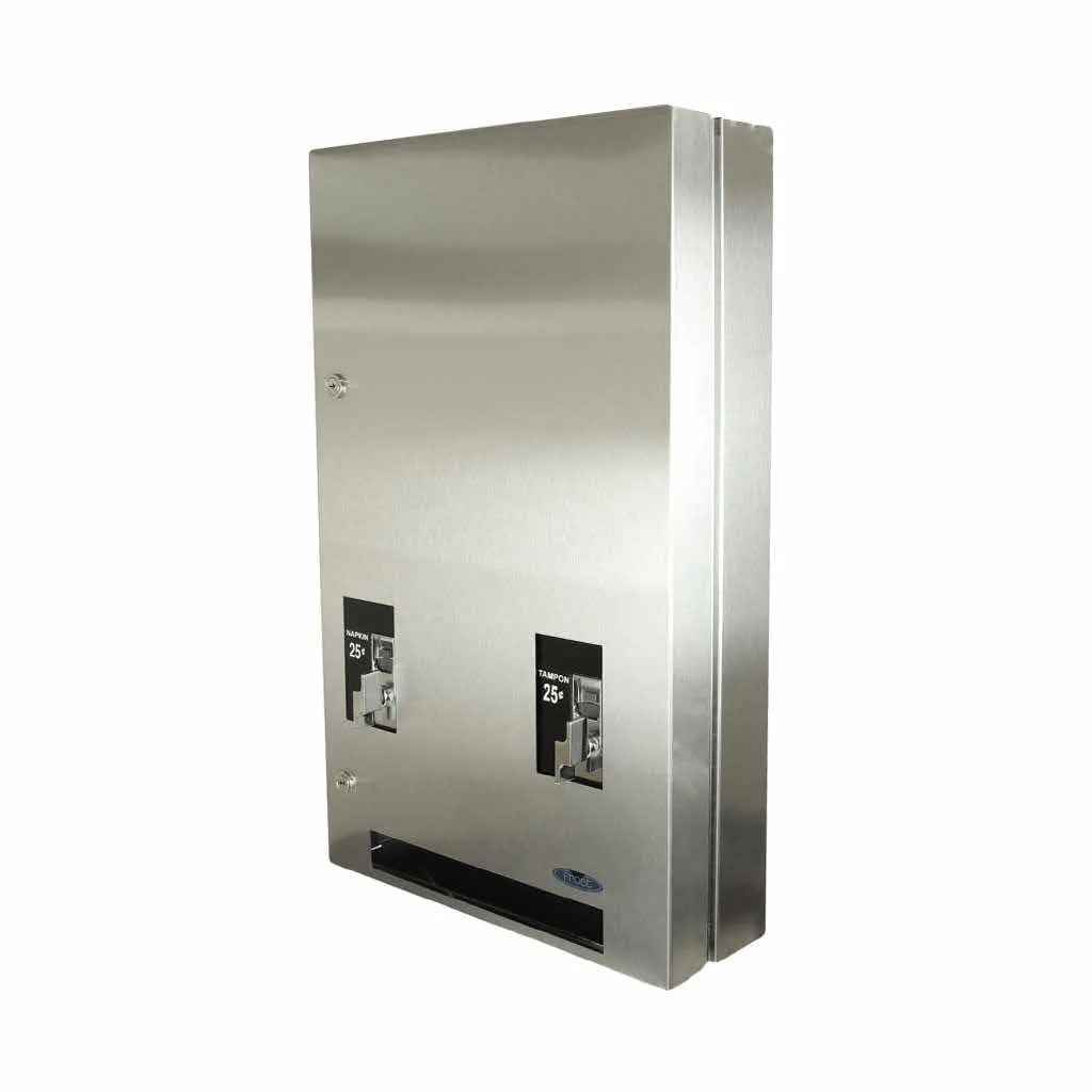 Feminine Product Dispenser - Globe Feminine Product Dispenser w/ Push Button for Pads & Tampons, 6181 / 6183