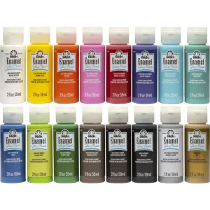 FolkArt Enamel Paint 2oz Set 16/Pkg