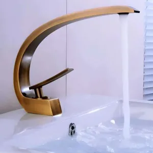 Gold Basin Faucet - Elegant Design