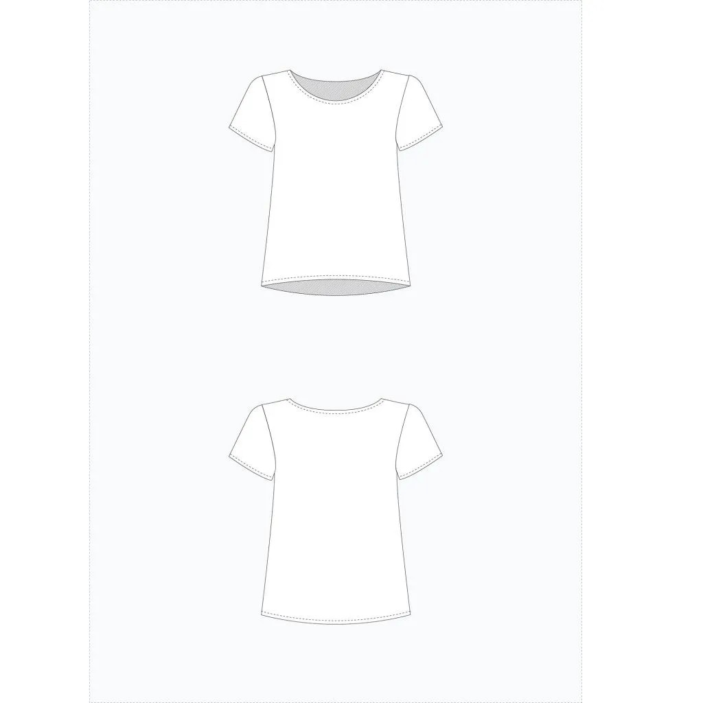 Grainline Studio - Scout Tee - Sizes 0-18