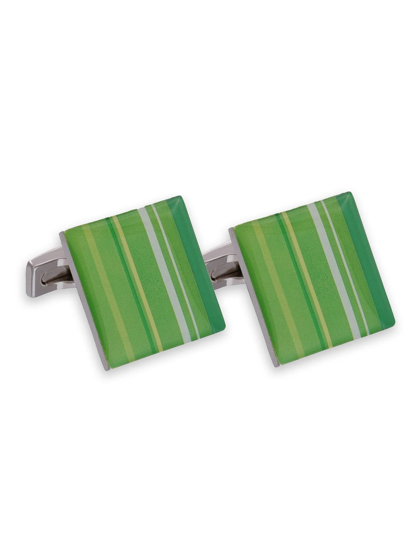 Green Enamel Cufflinks