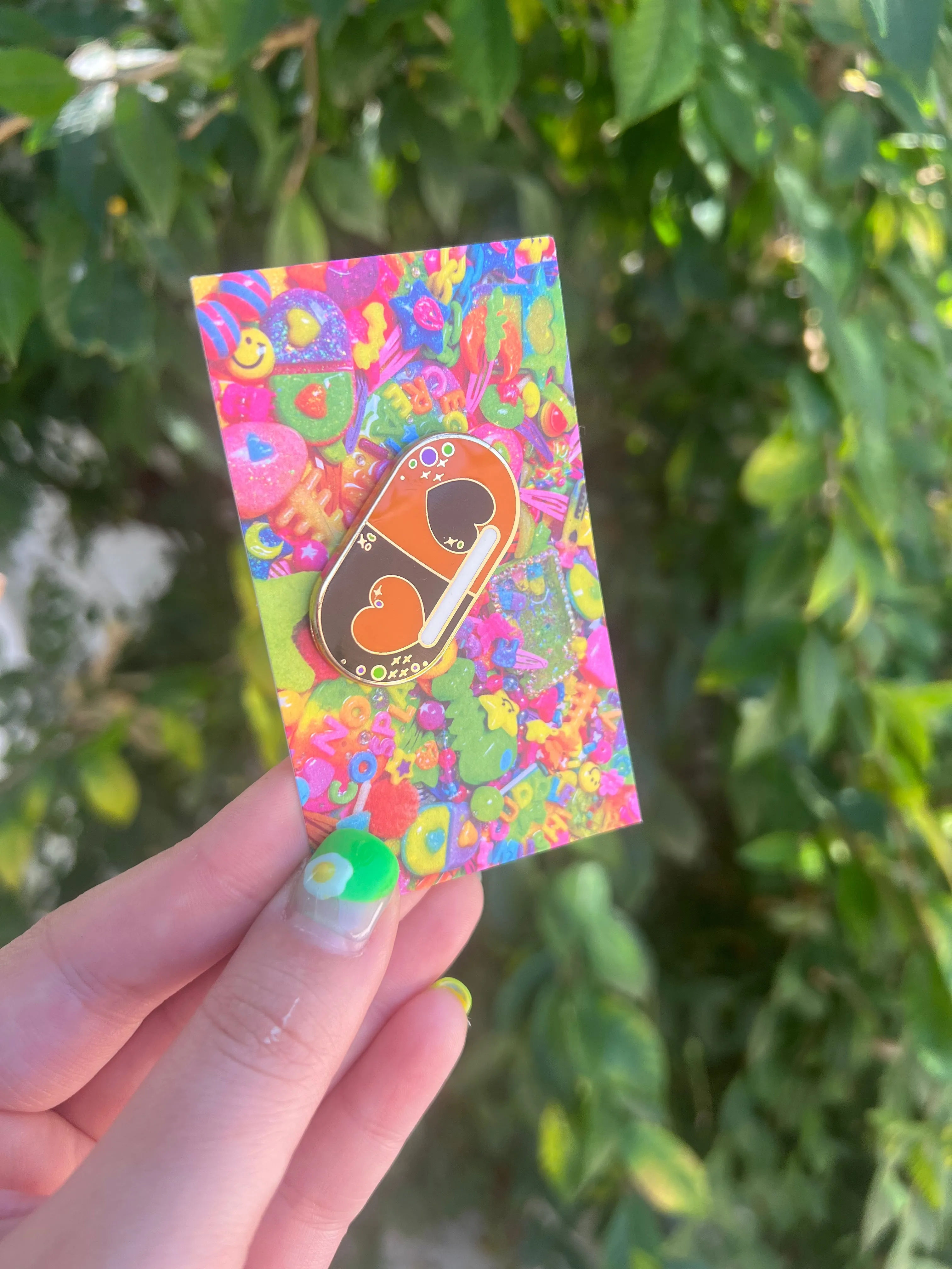 Halloween Menhera capsule enamel pin