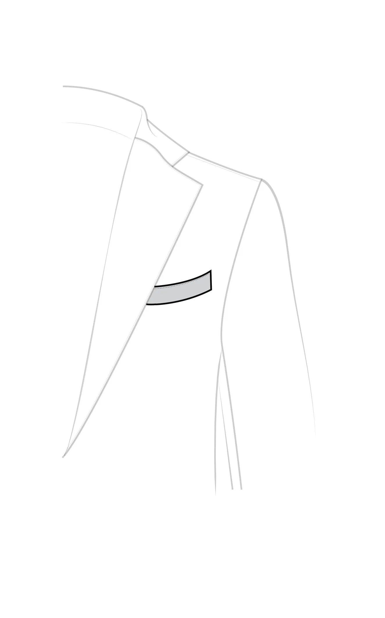 Hidden Internal Product: Chest Pocket Standard Styles