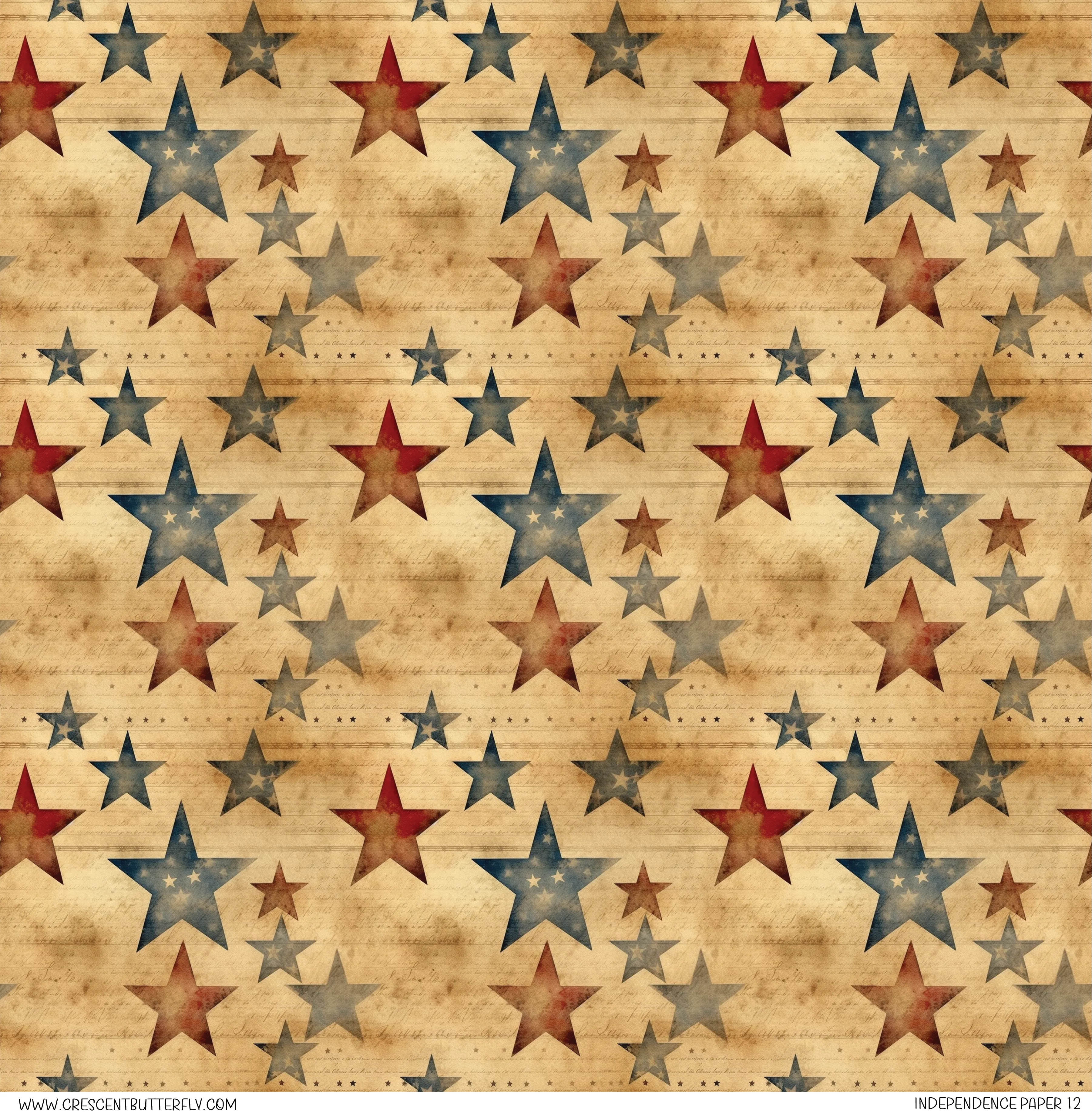 Independence Paper 12 Pattern Vinyl Sheet/Wrap