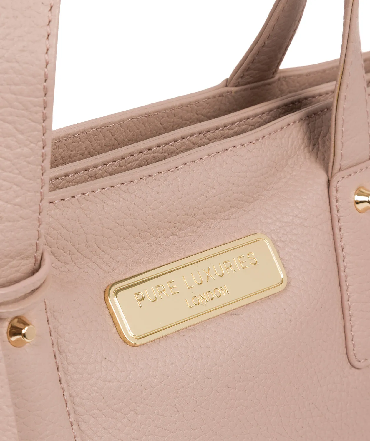 'Kate' Blush Pink Leather Handbag