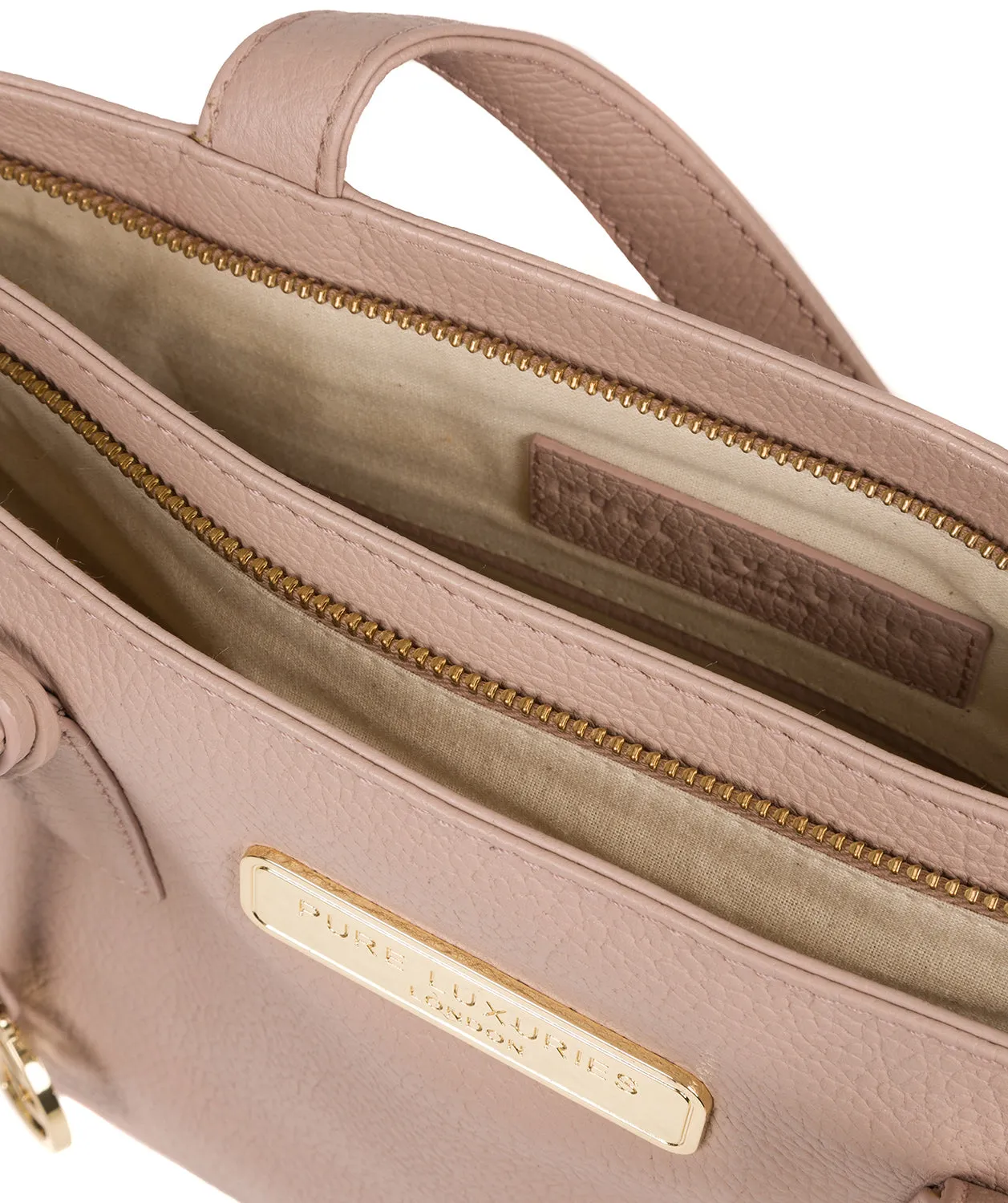 'Kate' Blush Pink Leather Handbag