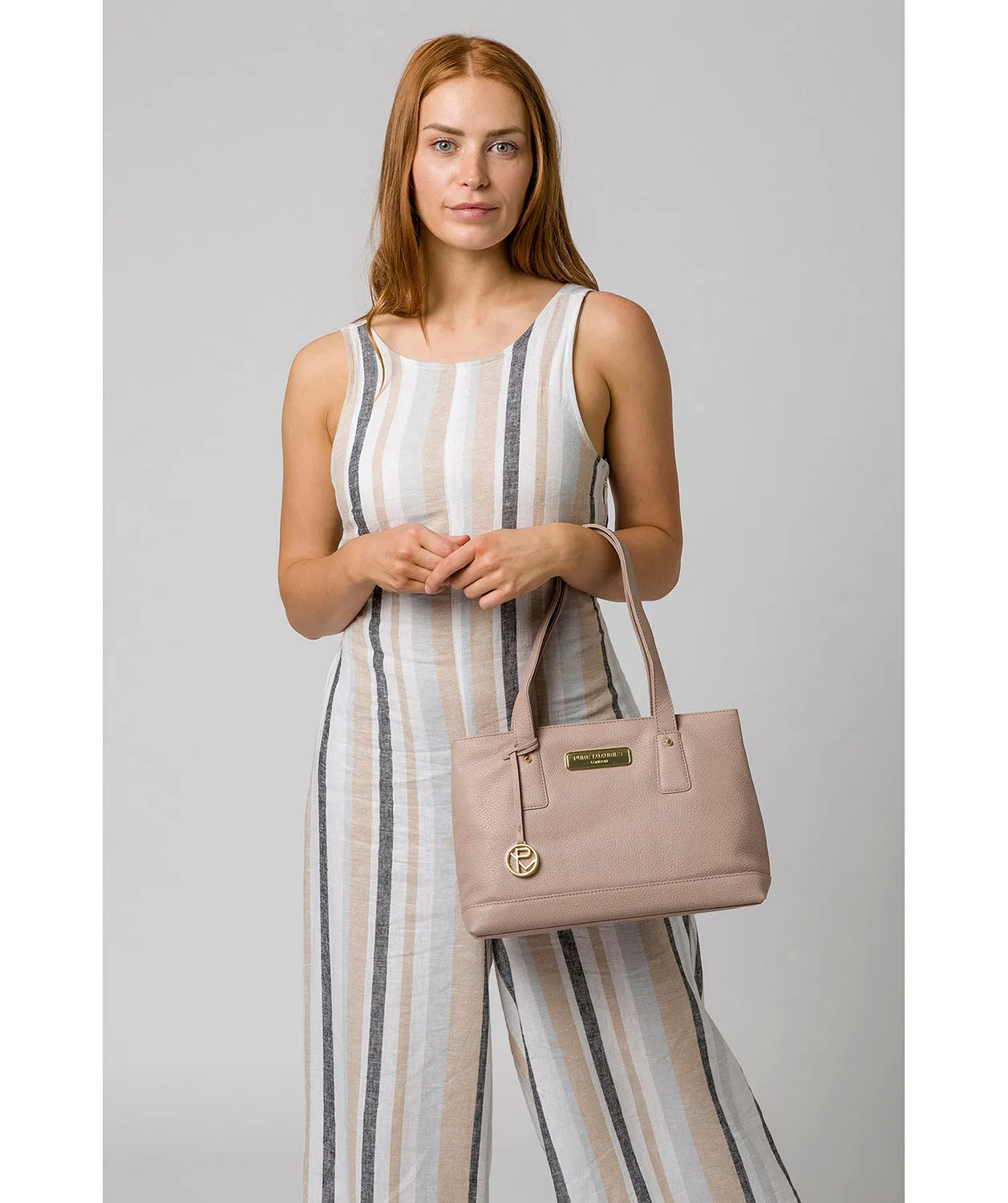 'Kate' Blush Pink Leather Handbag