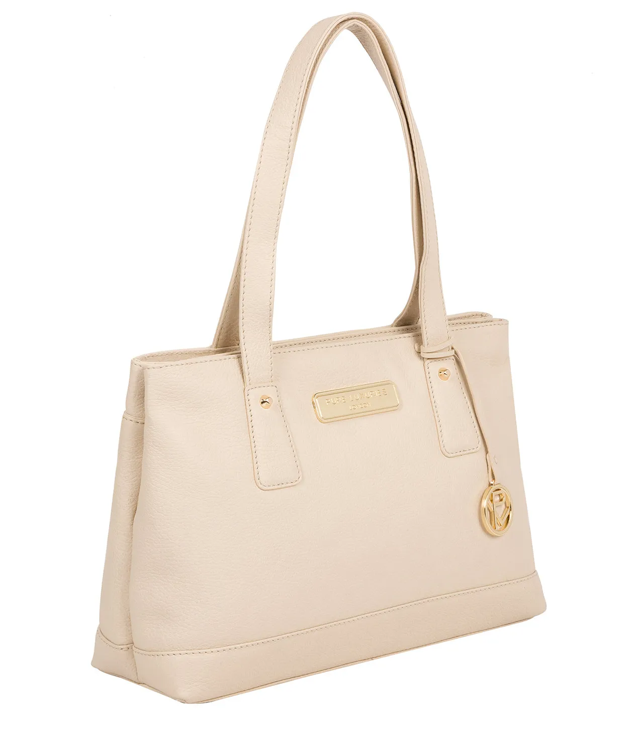 'Kate' Frappe Leather Handbag