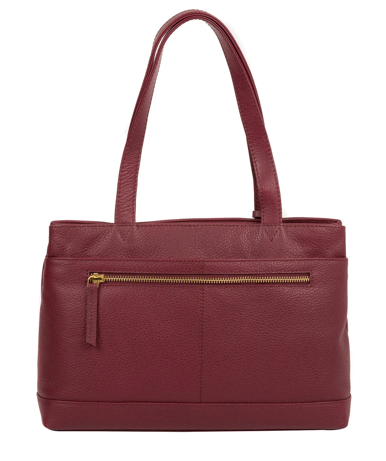 'Kate' Pomegranate Leather Handbag