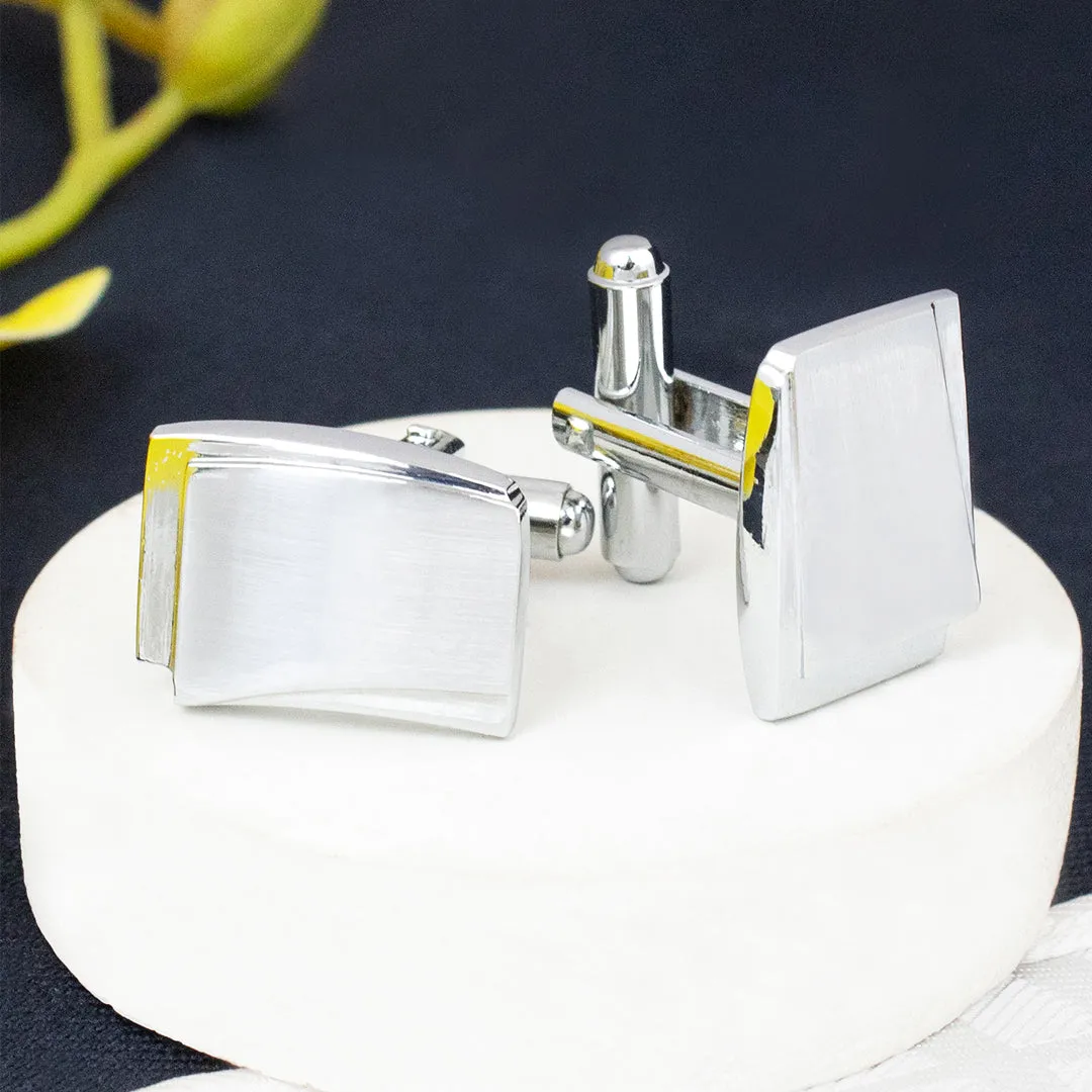 Kavove The Solid Silver Cufflinks For Men