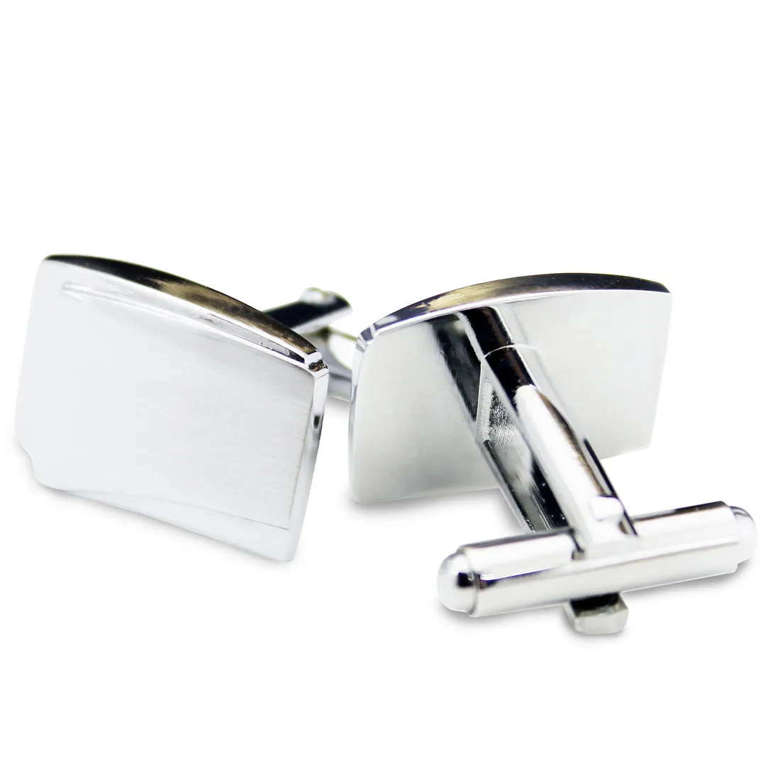 Kavove The Solid Silver Cufflinks For Men