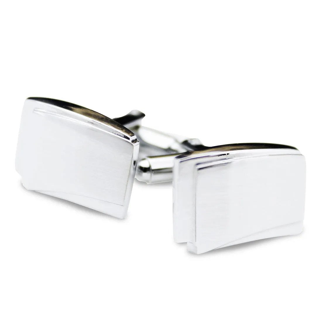 Kavove The Solid Silver Cufflinks For Men