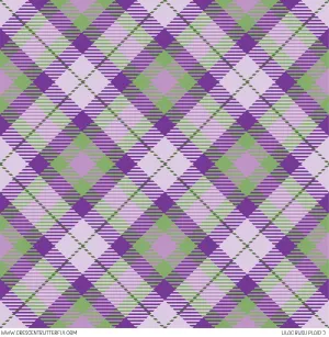 Lilac Bush Plaid 5 Printed Vinyl Sheet/Wrap