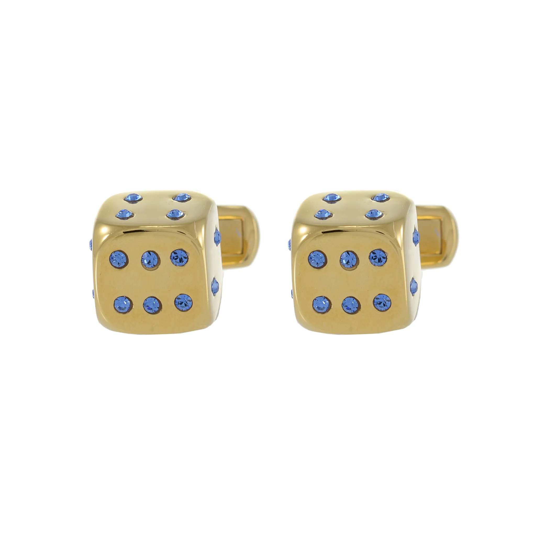 Louis Martin Vermeil Dice Cufflinks