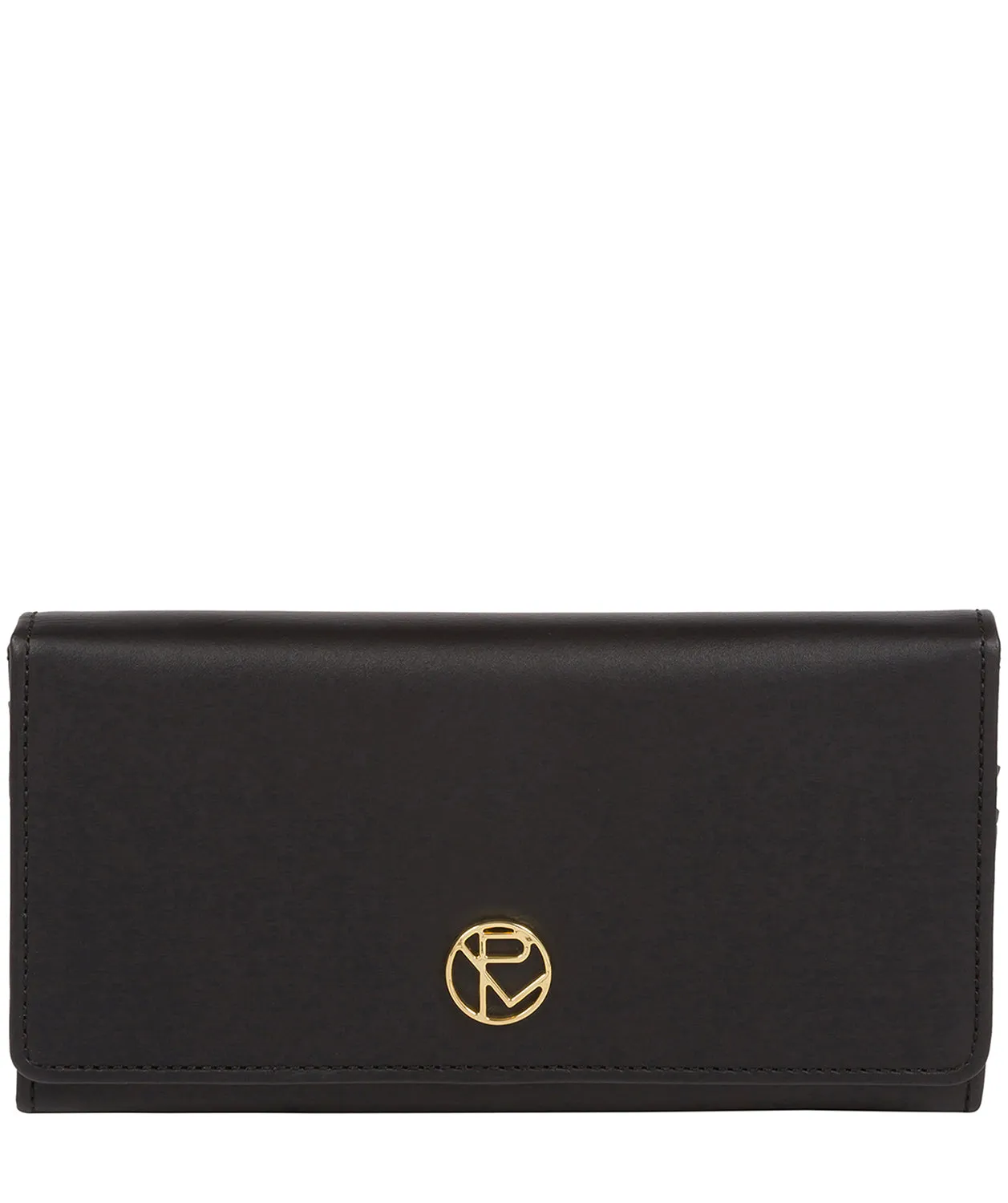 'Marseille' Black Leather Purse