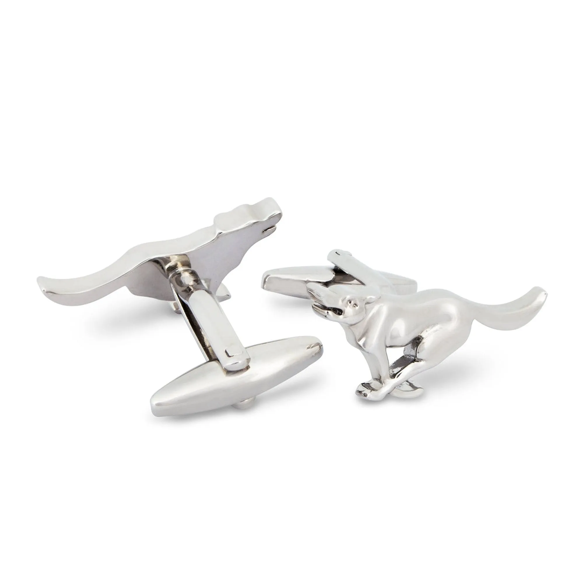 MarZthomson Dashing Dog Silver-Tone Cufflinks  (Online Exclusive)