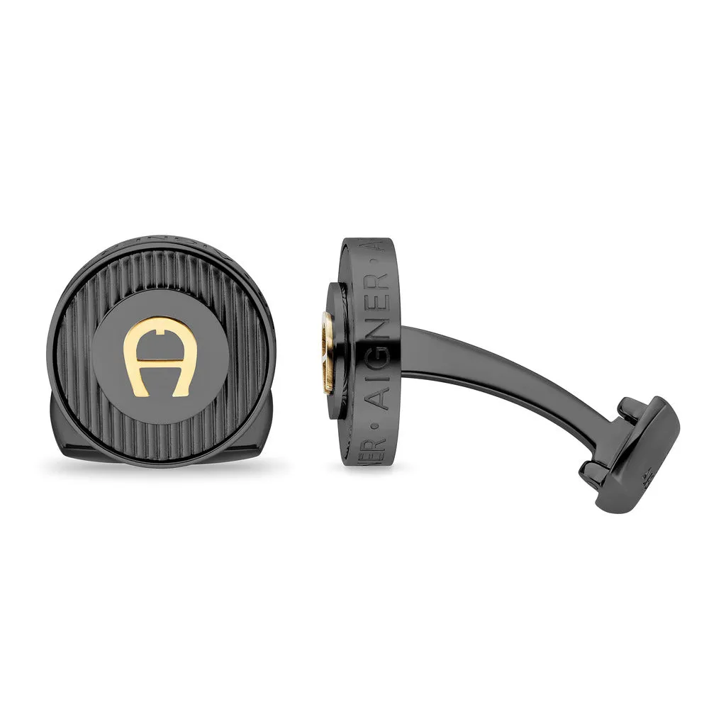 Men Novelty Black Cufflink
