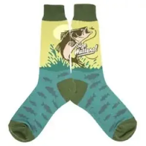 Men's Sock - Size Matters Fish - 6966M