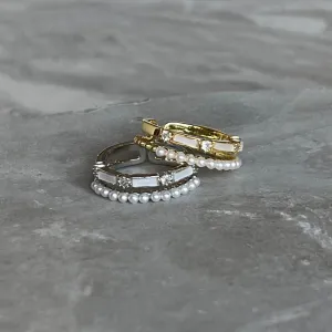 Minimal Modern Sparkling Gemstone Adjustable Ring, Sleek